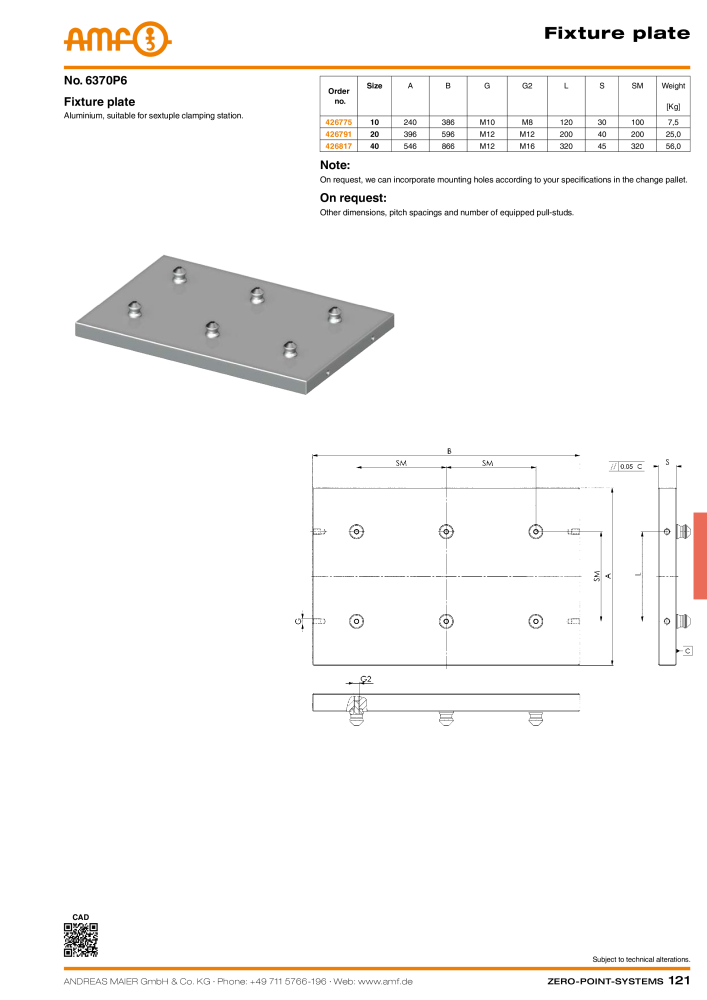 AMF Catalogue ZERO-POINT SYSTEMS NR.: 2025 - Side 121