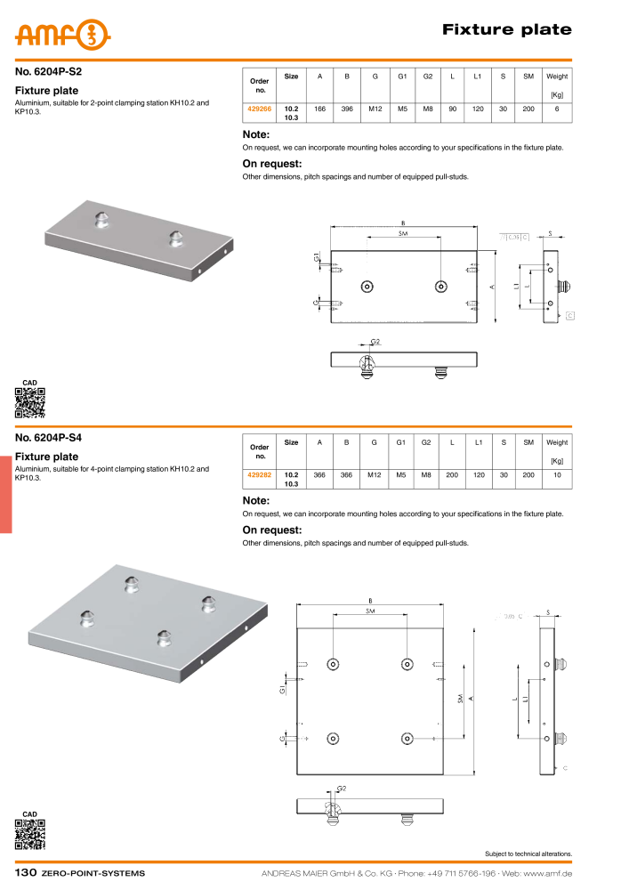 AMF Catalogue ZERO-POINT SYSTEMS NR.: 2025 - Strona 130