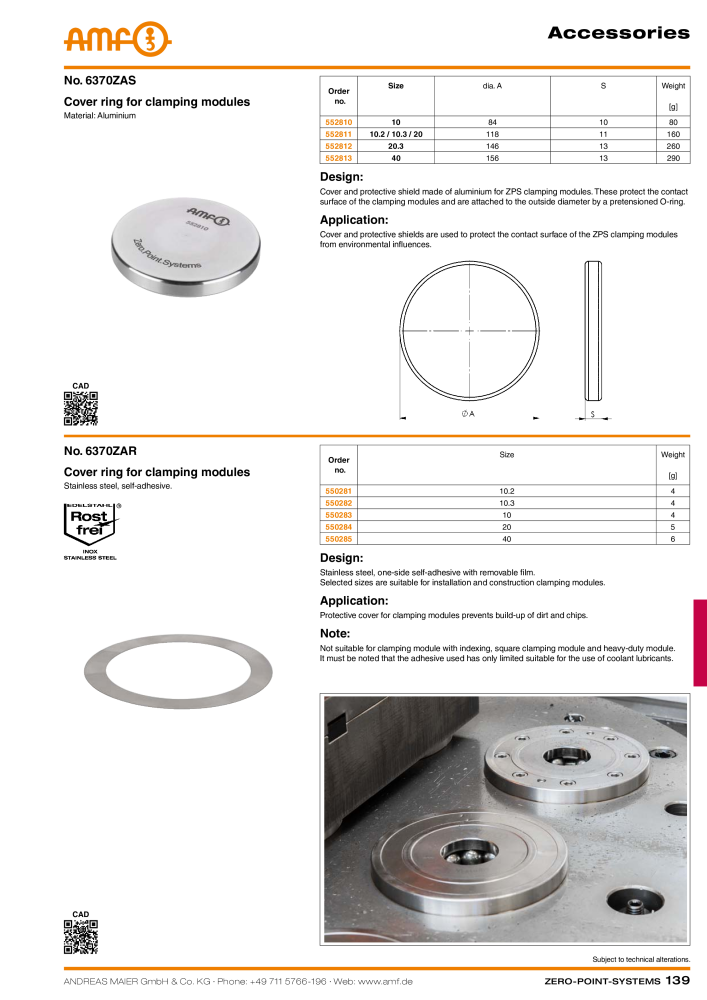 AMF Catalogue ZERO-POINT SYSTEMS n.: 2025 - Pagina 139