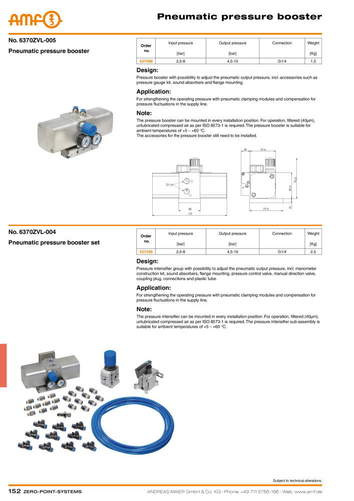 AMF Catalogue ZERO-POINT SYSTEMS NR.: 2025 - Seite 152