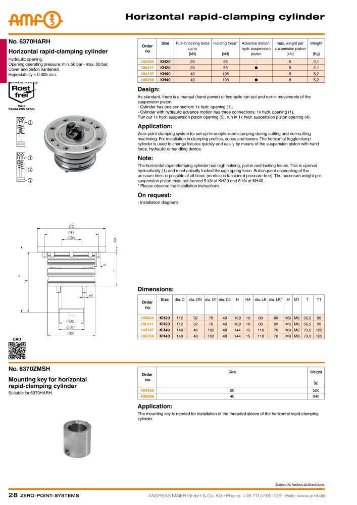 AMF Catalogue ZERO-POINT SYSTEMS Nb. : 2025 - Page 28