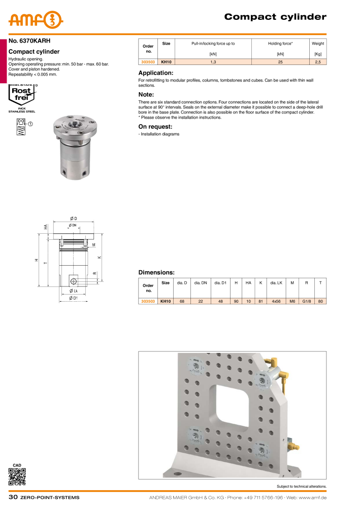 AMF Catalogue ZERO-POINT SYSTEMS Nº: 2025 - Página 30