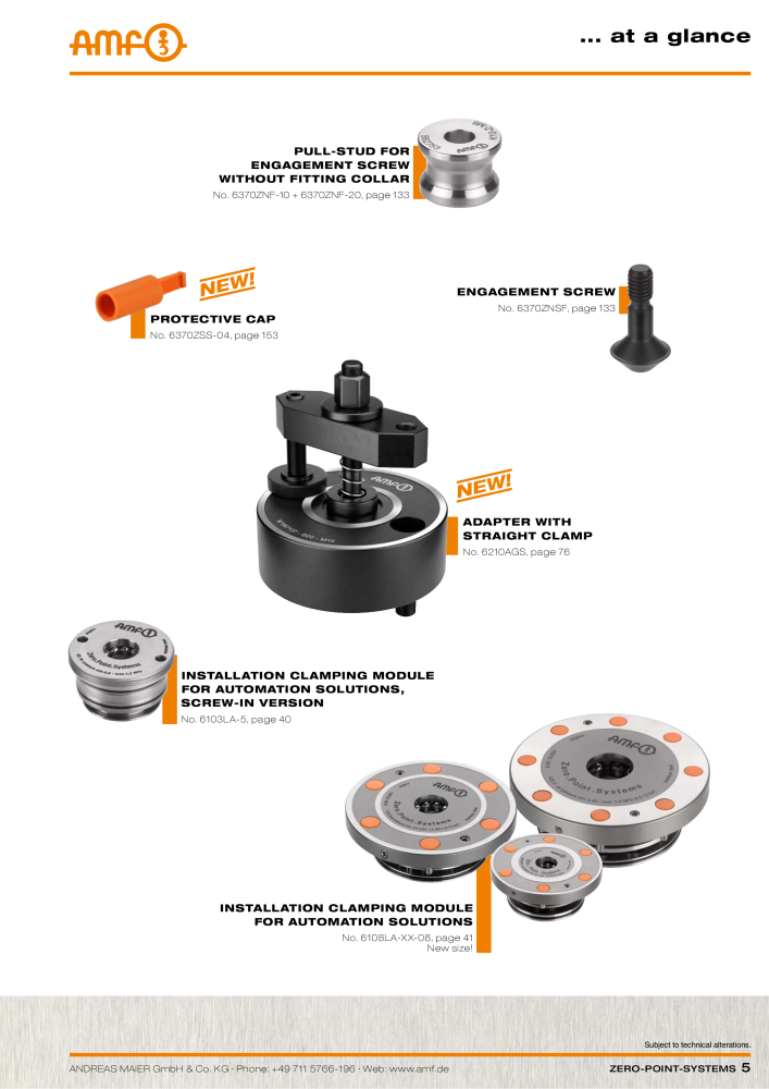 AMF Catalogue ZERO-POINT SYSTEMS Nº: 2025 - Página 5