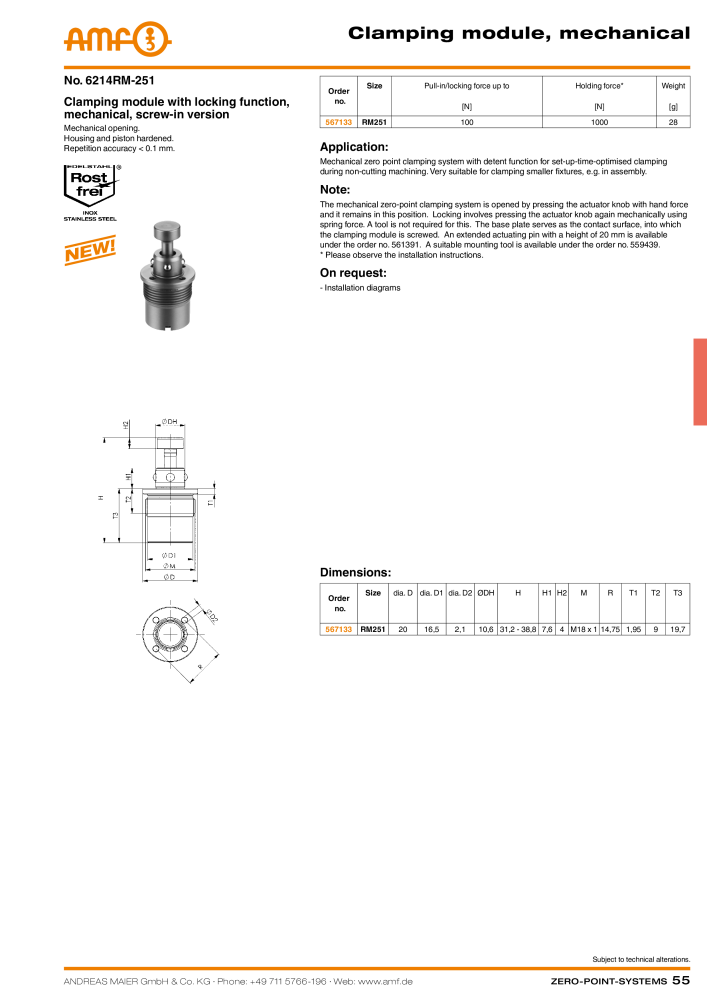 AMF Catalogue ZERO-POINT SYSTEMS Nb. : 2025 - Page 55