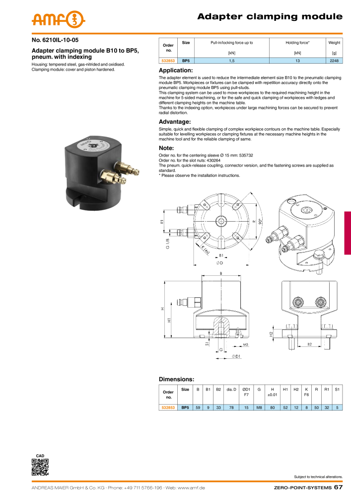 AMF Catalogue ZERO-POINT SYSTEMS Nb. : 2025 - Page 67