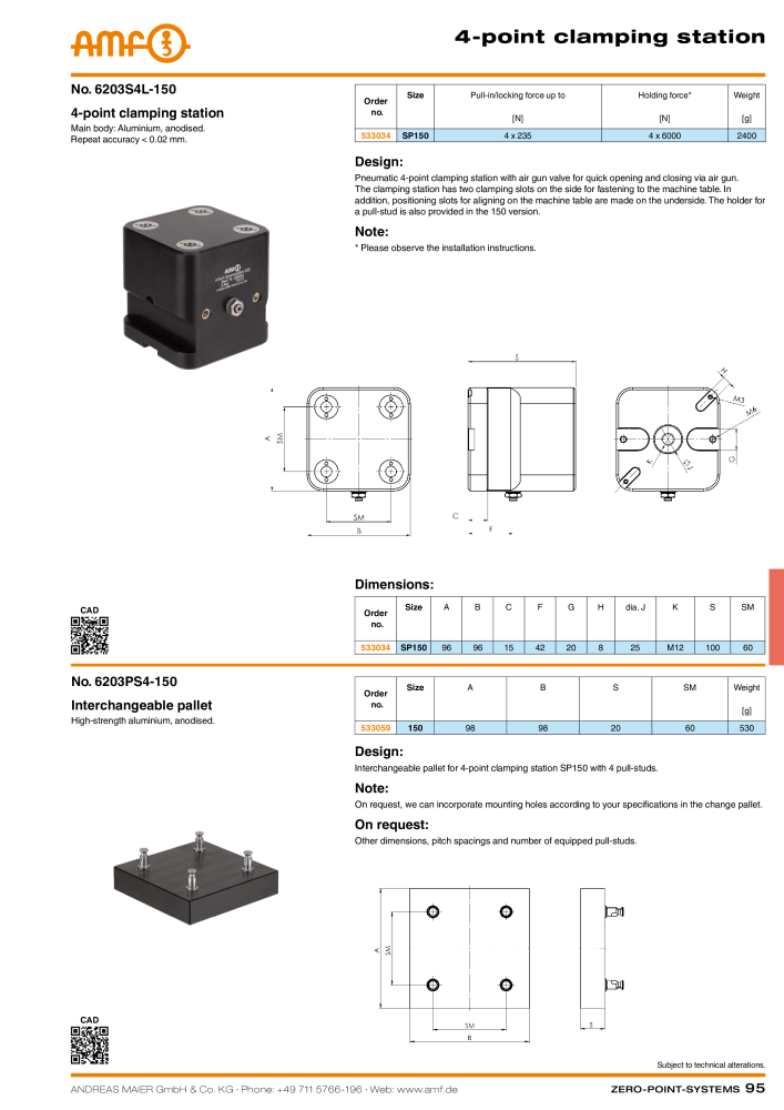 AMF Catalogue ZERO-POINT SYSTEMS Nb. : 2025 - Page 95