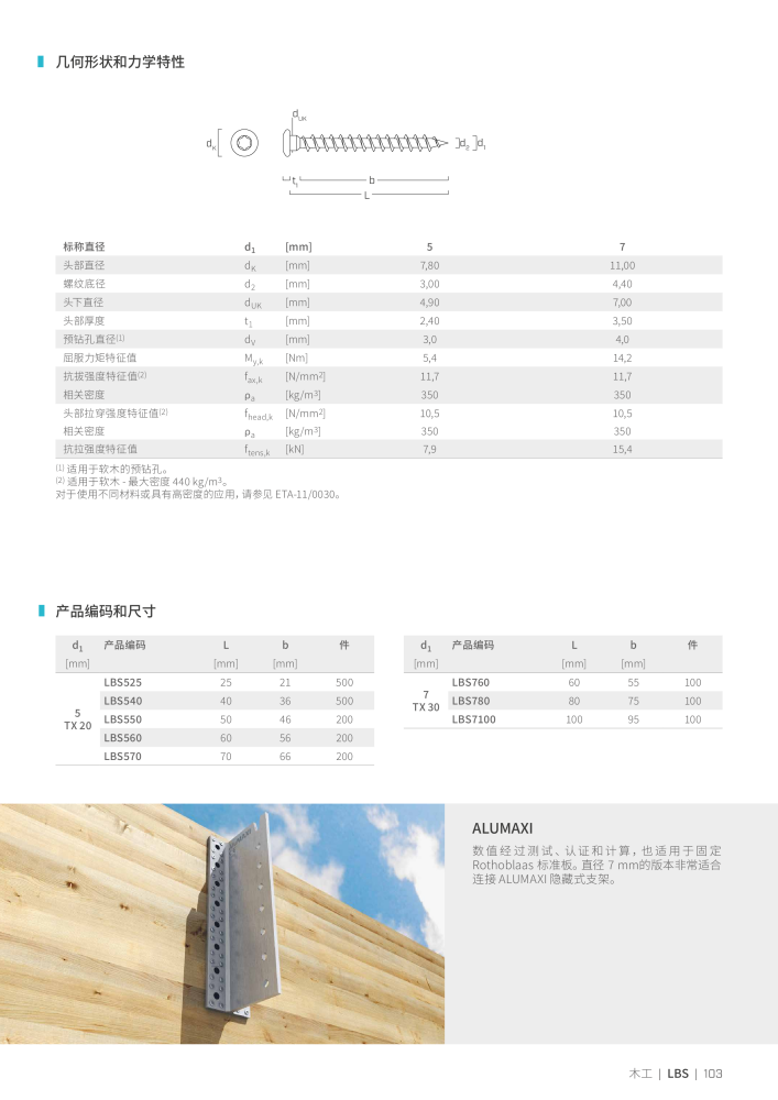 Rothoblaas - 木螺钉和连接器 NO.: 20250 - Page 103