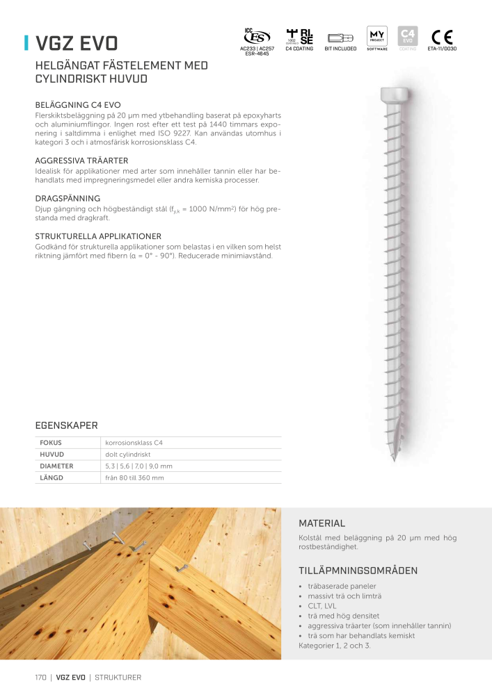 Rothoblaas - Träskruvar och kopplingar NR.: 20252 - Strona 170