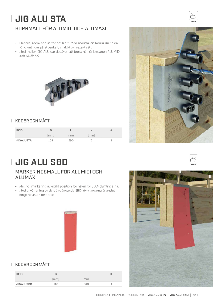 Rothoblaas - Träskruvar och kopplingar Nb. : 20252 - Page 361