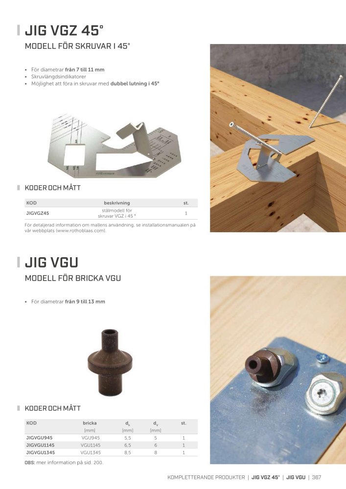 Rothoblaas - Träskruvar och kopplingar NR.: 20252 - Seite 367