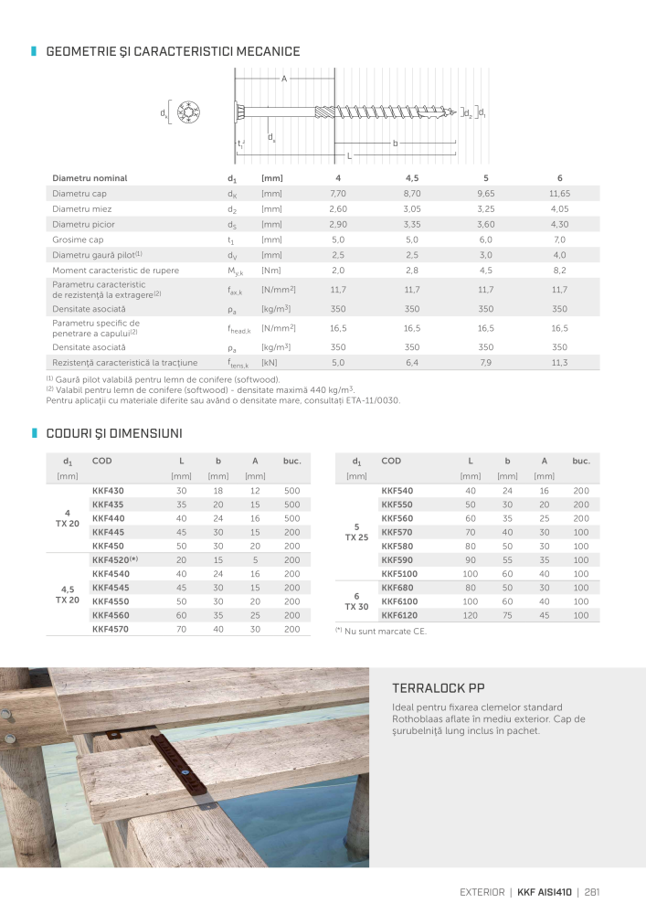 Rothoblaas - Suruburi și conectori pentru lemn NO.: 20253 - Page 281