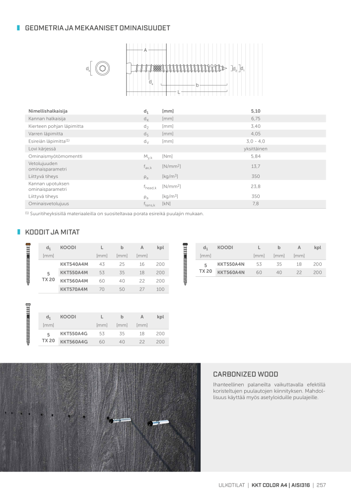 Rothoblaas - Puuruuvit ja liittimet NO.: 20257 - Page 257