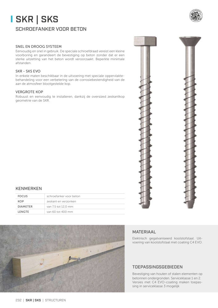 Rothoblaas - Træskruer og stik NO.: 20259 - Page 232