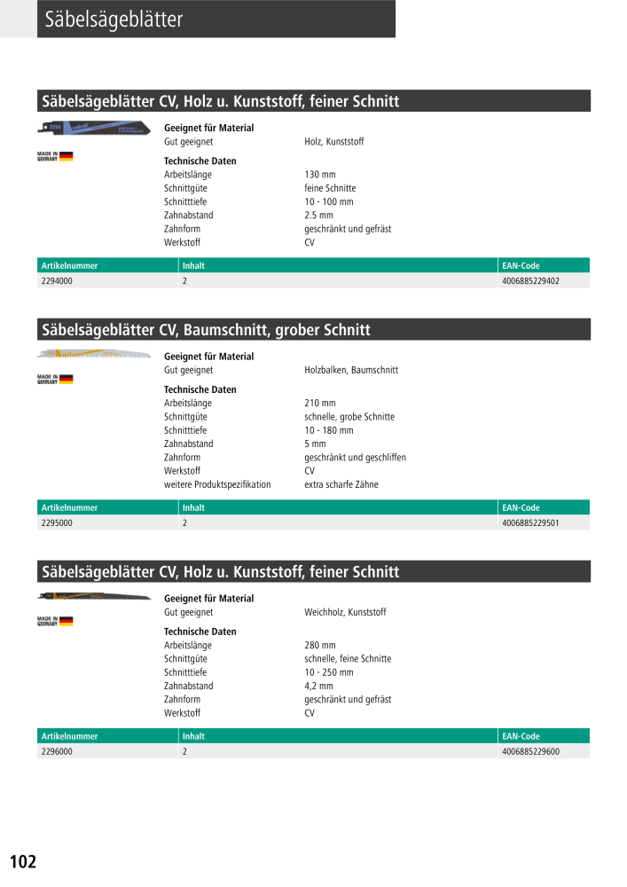 Wolfcraft Hauptkatalog Werkzeuge NR.: 2026 - Pagina 104