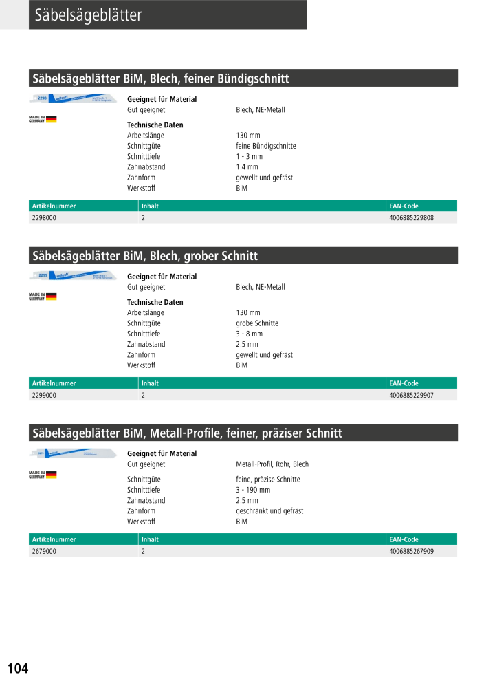 Wolfcraft Hauptkatalog Werkzeuge NR.: 2026 - Seite 106