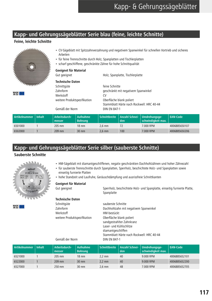 Wolfcraft Hauptkatalog Werkzeuge NR.: 2026 - Seite 119