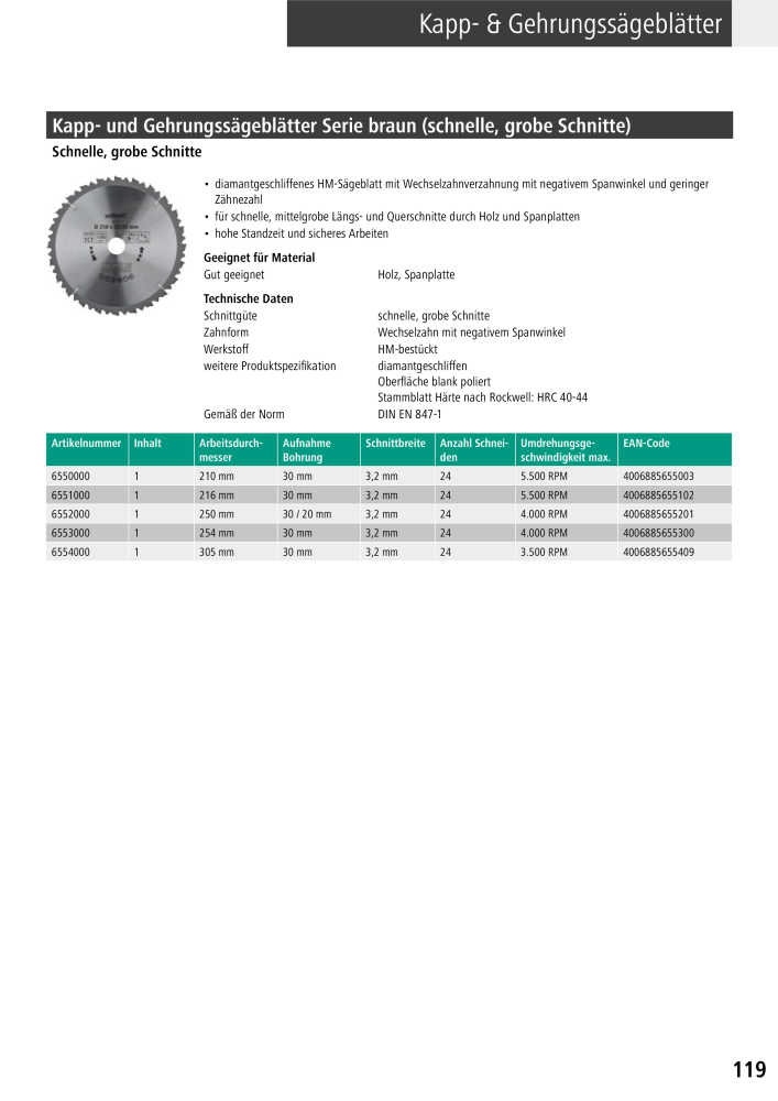 Wolfcraft Hauptkatalog Werkzeuge NO.: 2026 - Page 121