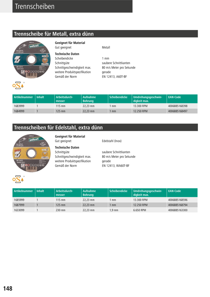 Wolfcraft Hauptkatalog Werkzeuge NR.: 2026 - Pagina 150