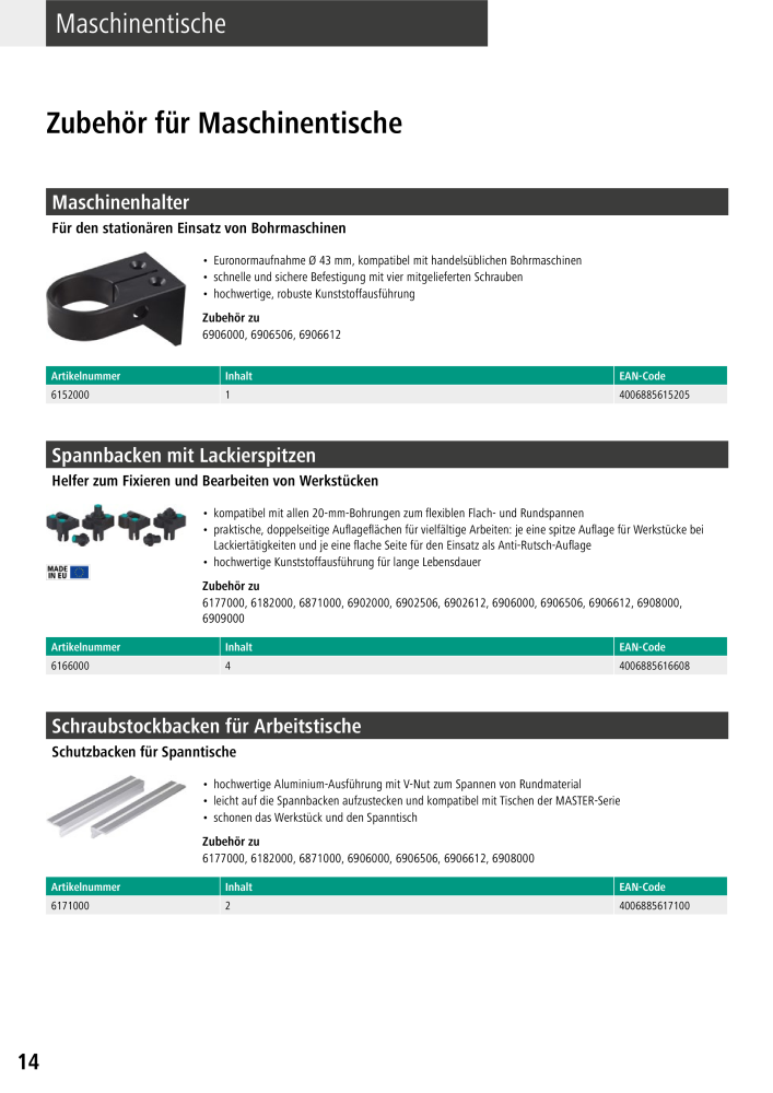 Wolfcraft Hauptkatalog Werkzeuge NR.: 2026 - Pagina 16