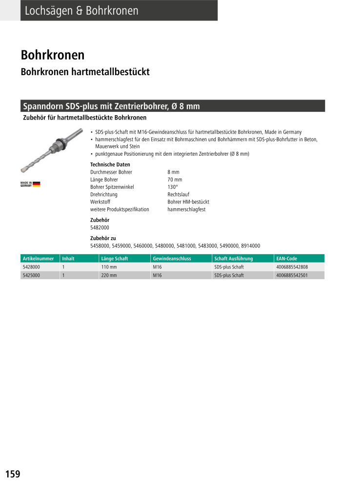 Wolfcraft Hauptkatalog Werkzeuge NR.: 2026 - Seite 160