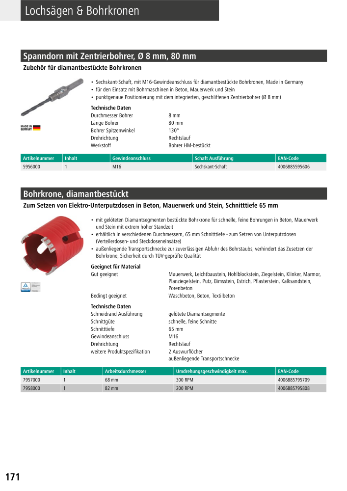 Wolfcraft Hauptkatalog Werkzeuge NR.: 2026 - Seite 172