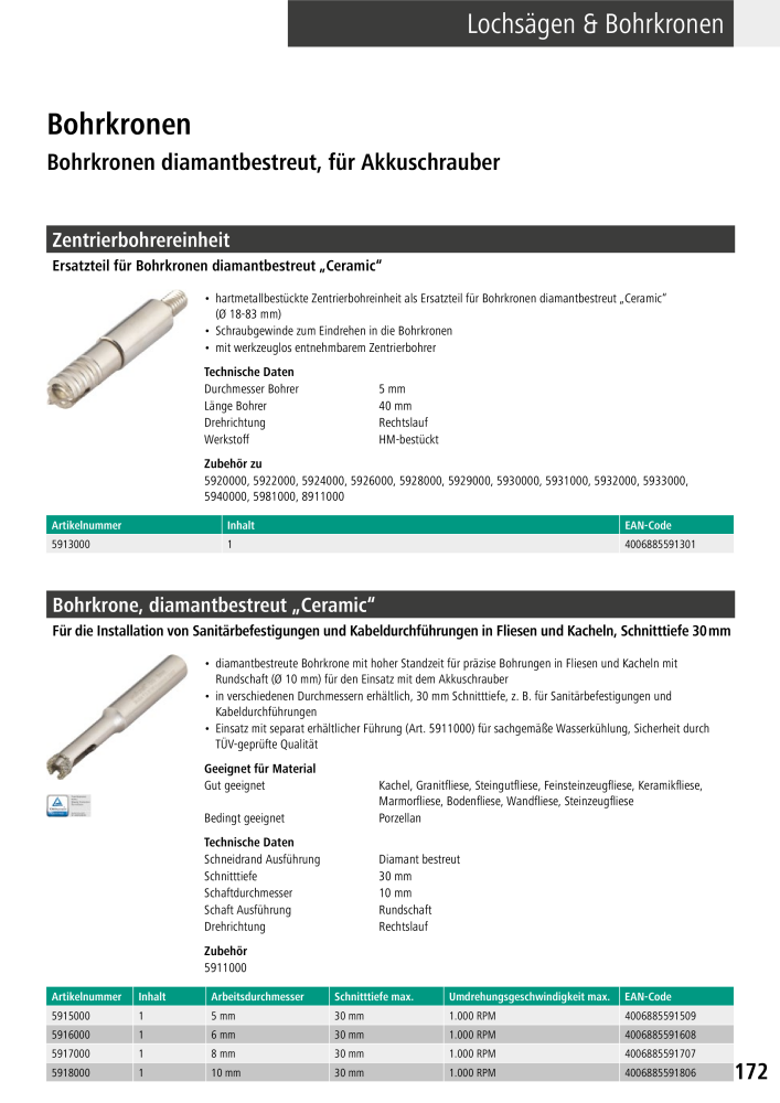 Wolfcraft Hauptkatalog Werkzeuge Nb. : 2026 - Page 173