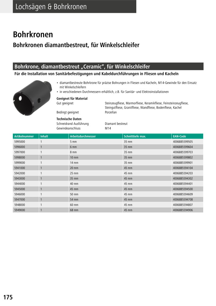 Wolfcraft Hauptkatalog Werkzeuge NR.: 2026 - Pagina 176