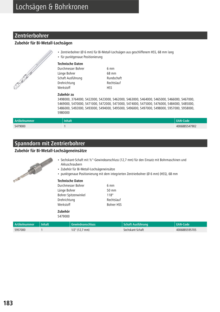 Wolfcraft Hauptkatalog Werkzeuge NR.: 2026 - Pagina 184