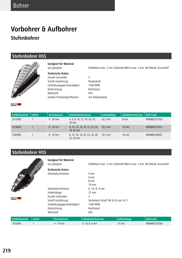 Wolfcraft Hauptkatalog Werkzeuge NR.: 2026 - Seite 220