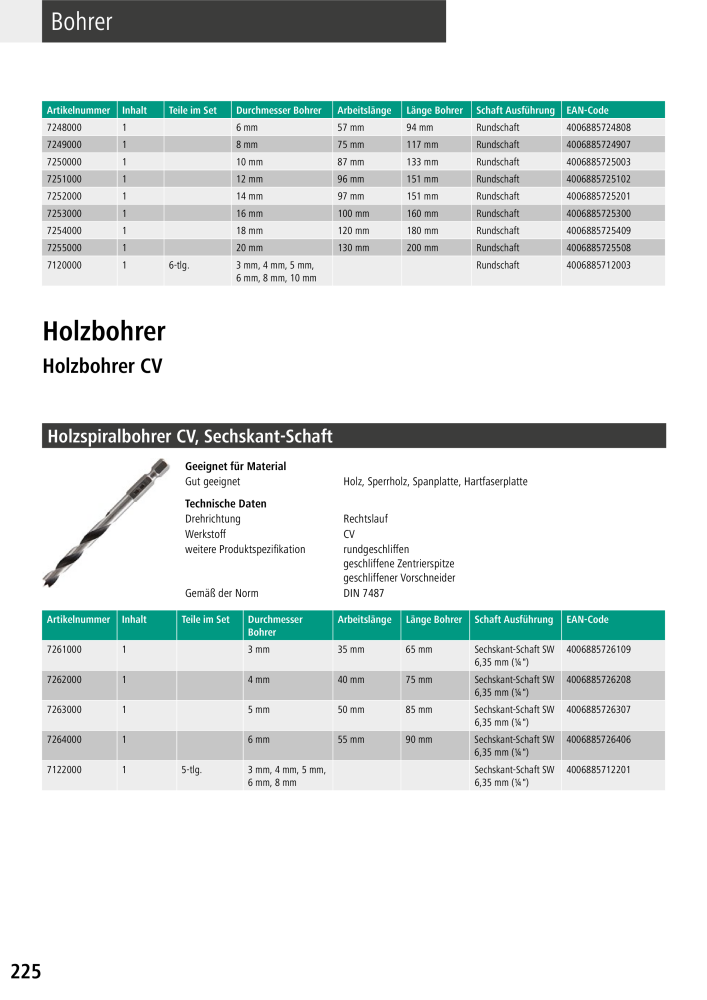 Wolfcraft Hauptkatalog Werkzeuge NR.: 2026 - Seite 226