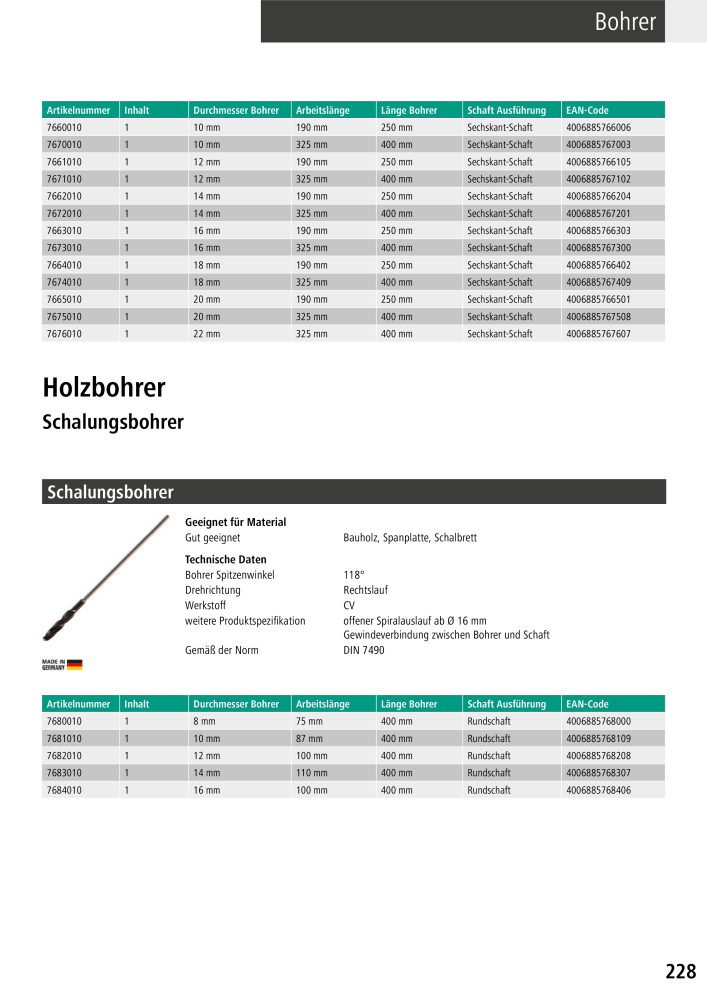 Wolfcraft Hauptkatalog Werkzeuge Nb. : 2026 - Page 229