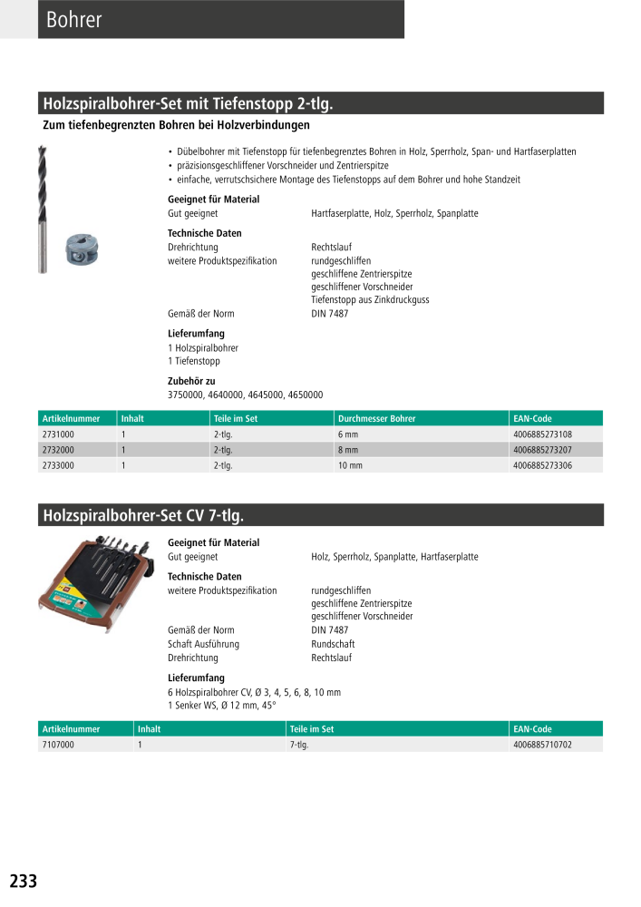 Wolfcraft Hauptkatalog Werkzeuge NR.: 2026 - Pagina 234