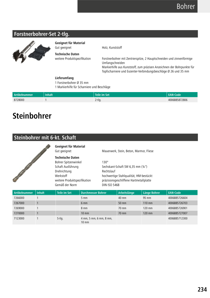 Wolfcraft Hauptkatalog Werkzeuge NR.: 2026 - Seite 235