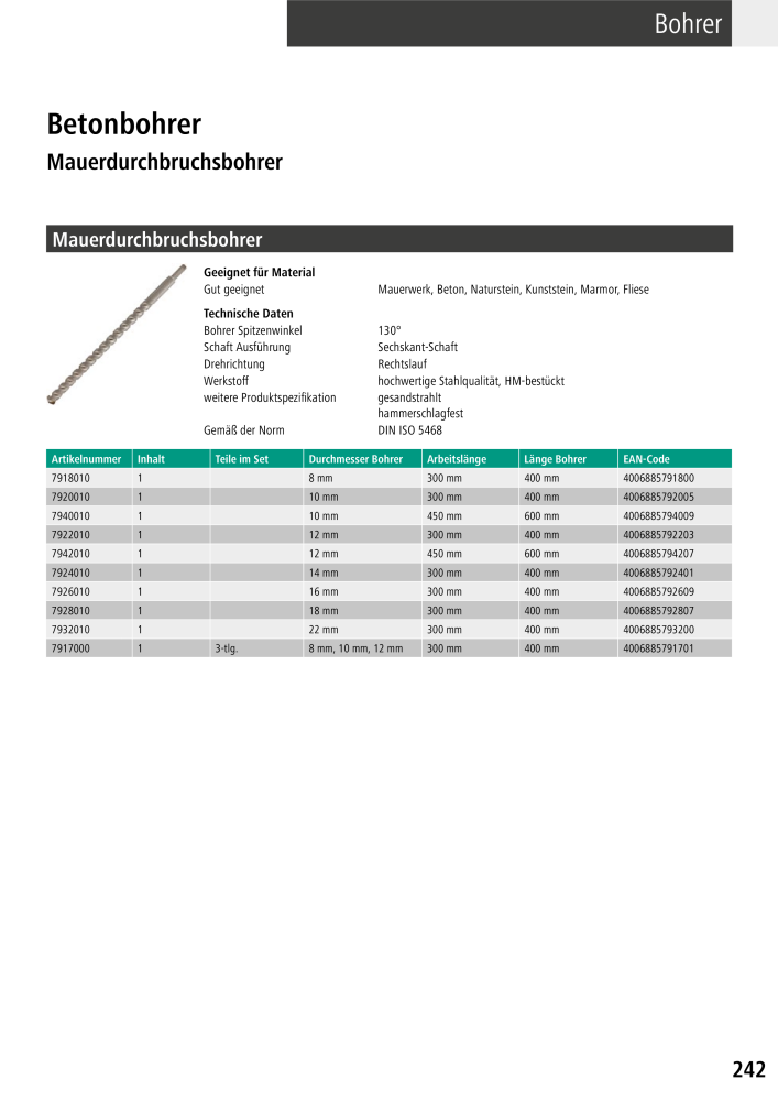 Wolfcraft Hauptkatalog Werkzeuge NR.: 2026 - Seite 243