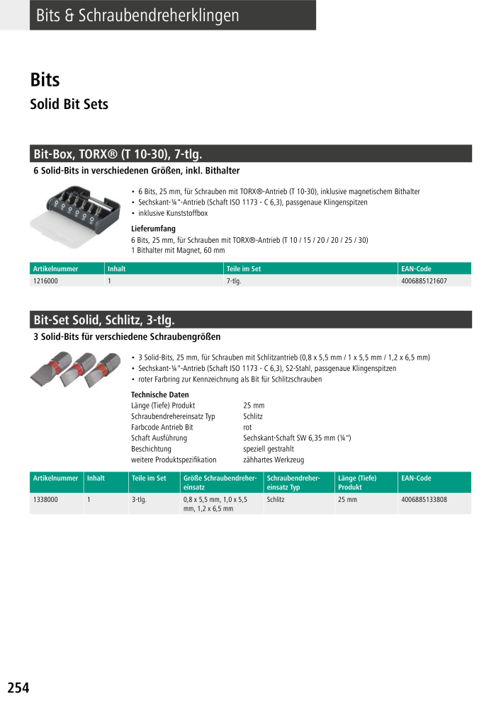 Wolfcraft Hauptkatalog Werkzeuge Č. 2026 - Strana 256