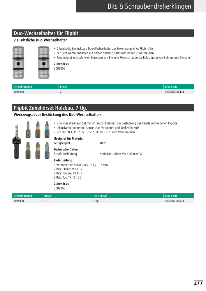 Wolfcraft Hauptkatalog Werkzeuge Č. 2026 - Strana 279