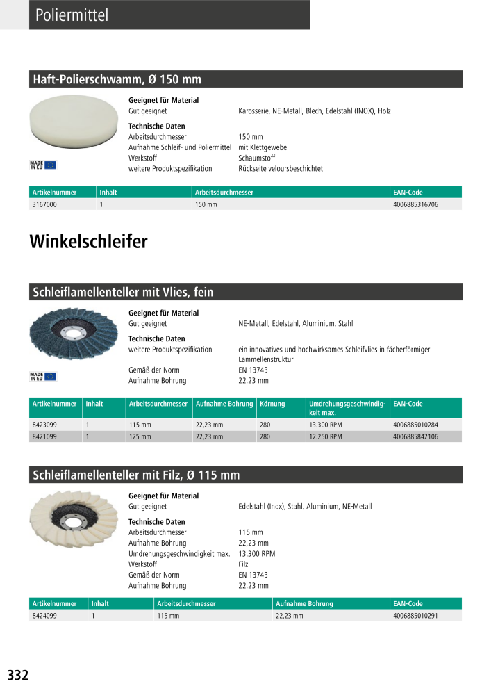 Wolfcraft Hauptkatalog Werkzeuge NR.: 2026 - Seite 334