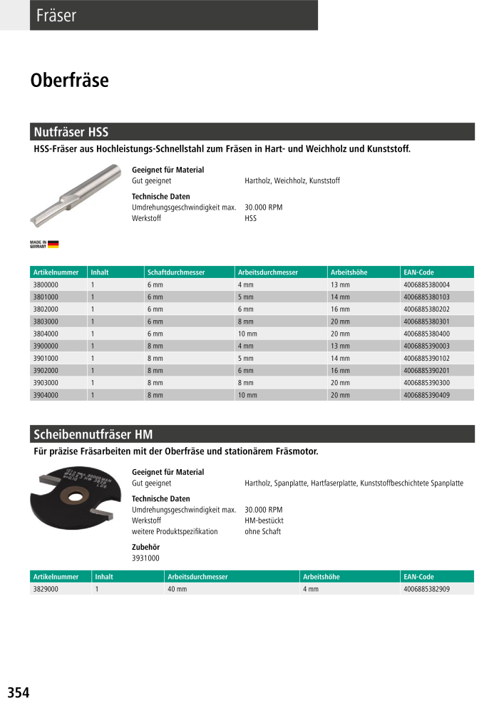 Wolfcraft Hauptkatalog Werkzeuge NR.: 2026 - Seite 356