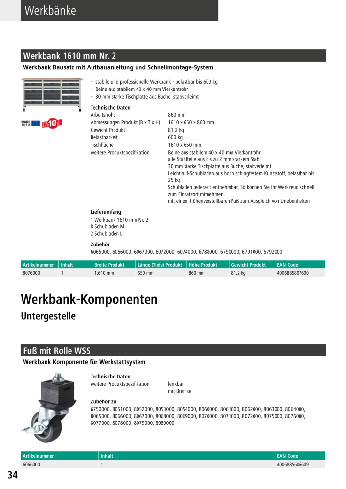 Wolfcraft Hauptkatalog Werkzeuge NR.: 2026 - Pagina 36