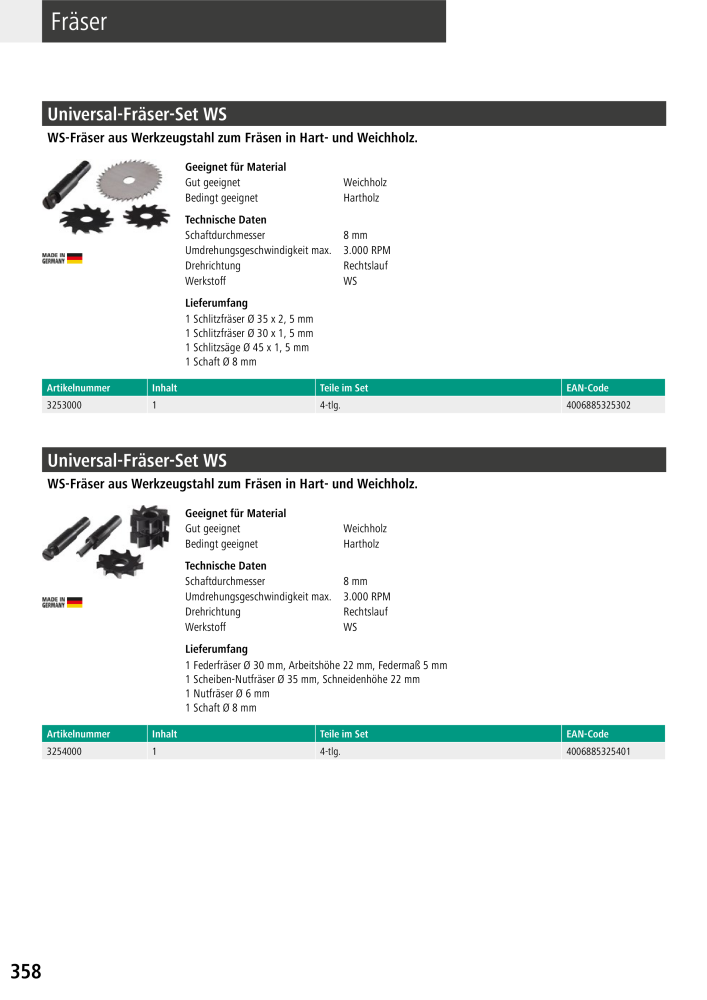 Wolfcraft Hauptkatalog Werkzeuge Nb. : 2026 - Page 360