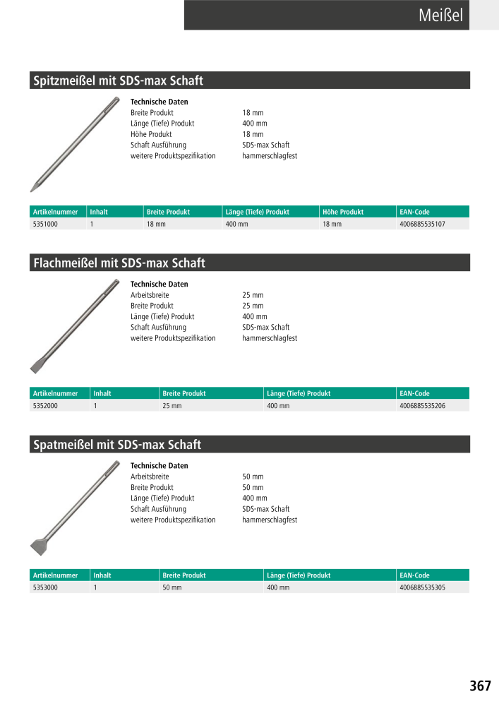 Wolfcraft Hauptkatalog Werkzeuge Nb. : 2026 - Page 369