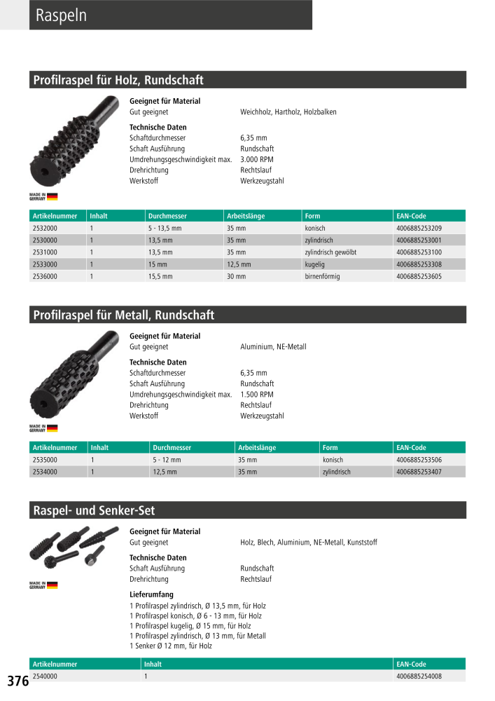 Wolfcraft Hauptkatalog Werkzeuge NR.: 2026 - Seite 378