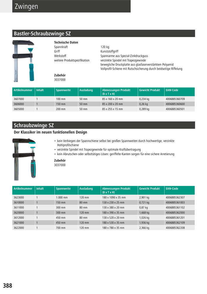 Wolfcraft Hauptkatalog Werkzeuge NR.: 2026 - Pagina 390