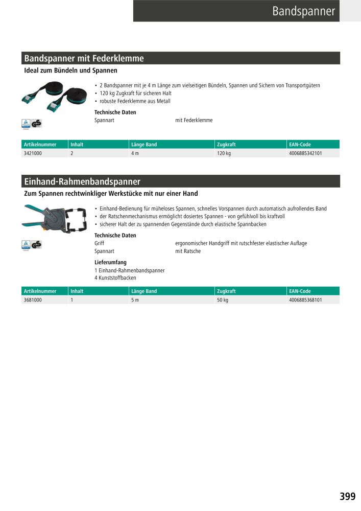 Wolfcraft Hauptkatalog Werkzeuge Č. 2026 - Strana 401