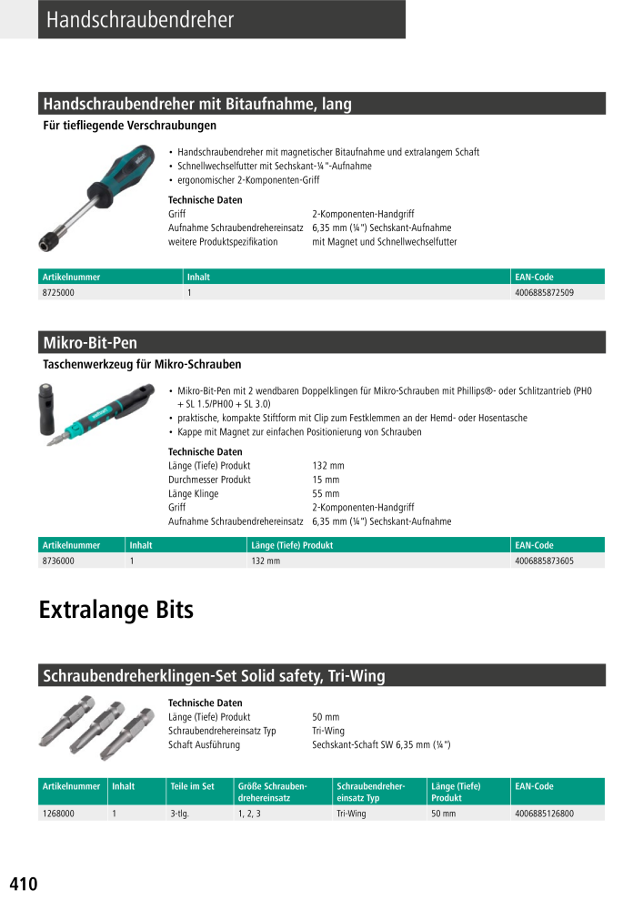 Wolfcraft Hauptkatalog Werkzeuge NR.: 2026 - Seite 412