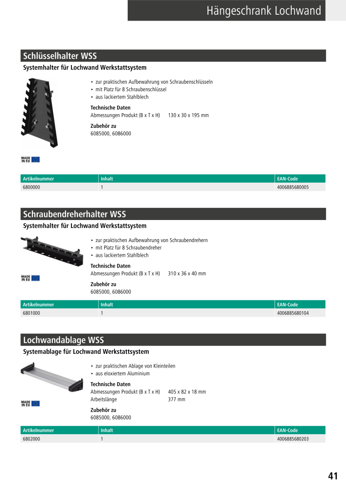 Wolfcraft Hauptkatalog Werkzeuge NR.: 2026 - Seite 43