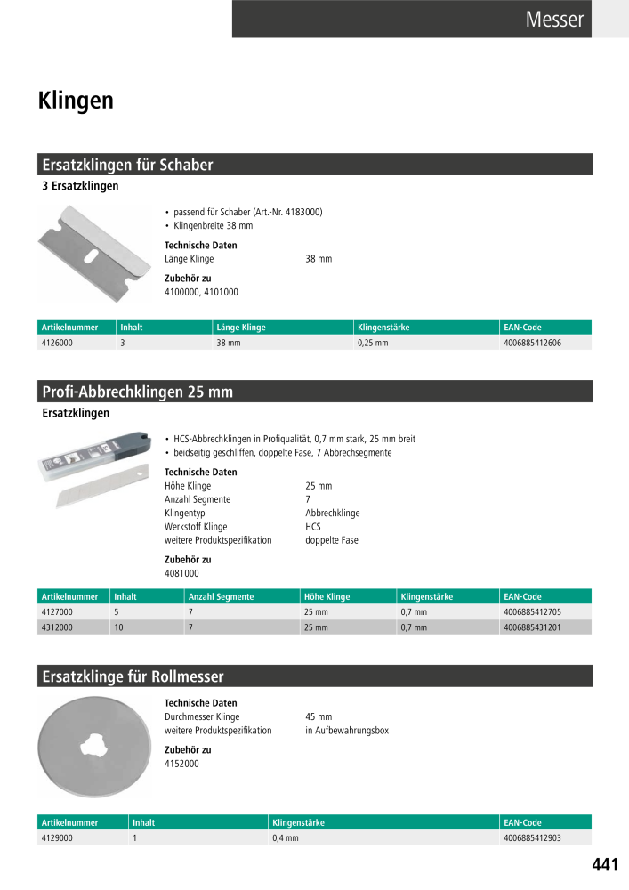 Wolfcraft Hauptkatalog Werkzeuge Nº: 2026 - Página 443