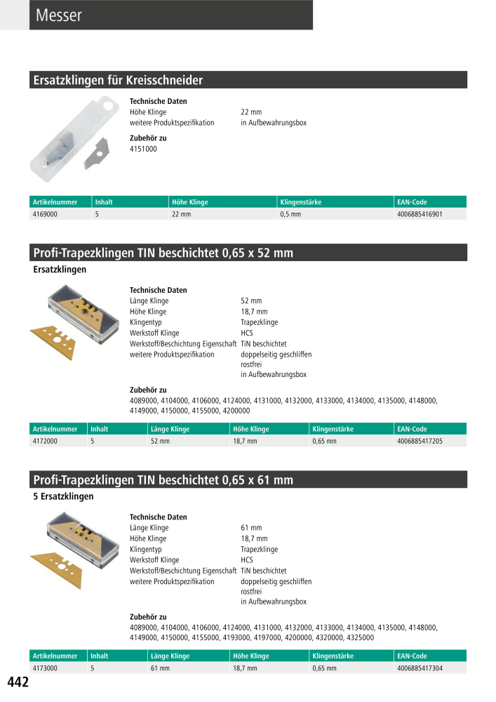 Wolfcraft Hauptkatalog Werkzeuge Č. 2026 - Strana 444