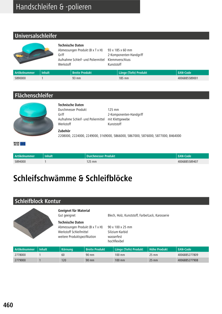 Wolfcraft Hauptkatalog Werkzeuge NR.: 2026 - Pagina 462