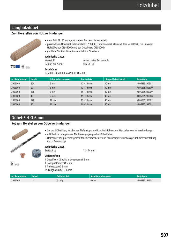 Wolfcraft Hauptkatalog Werkzeuge Nº: 2026 - Página 509